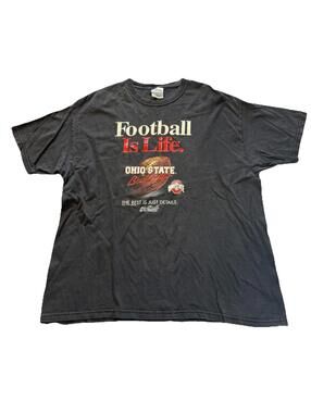 Vintage Big Ball Sports T Shirt Men’s XL black Ohio State Football‎